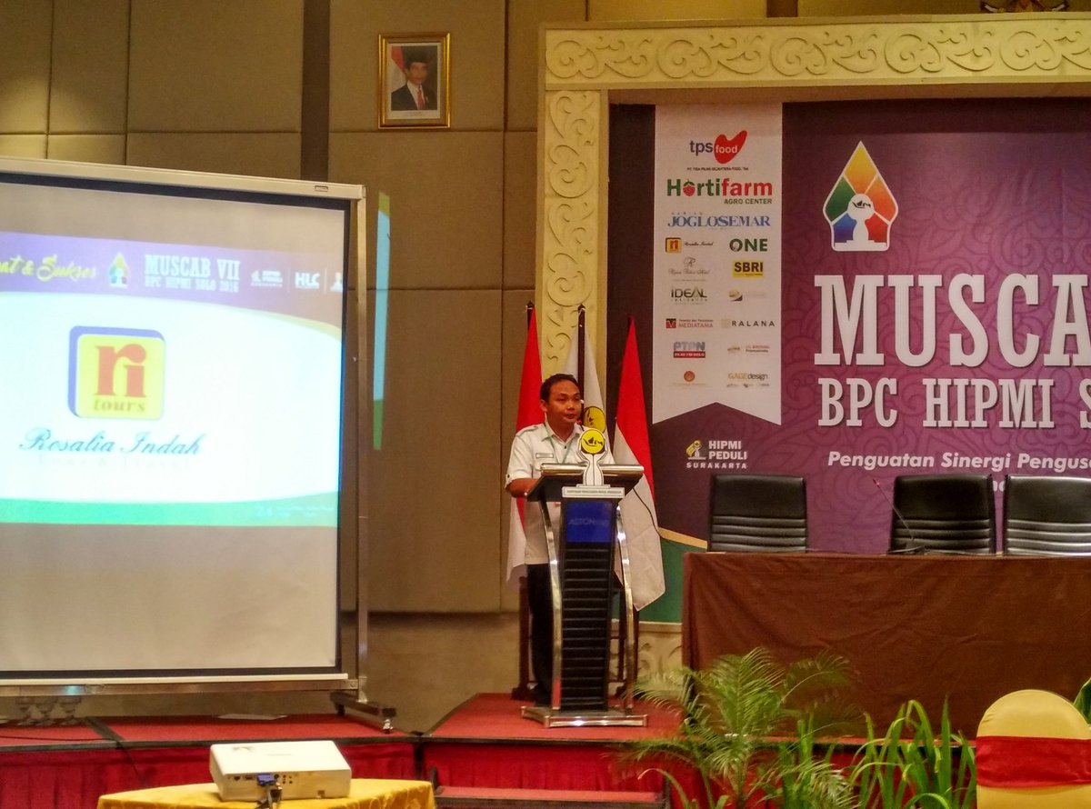 Ketua terpilih/ketua formatur HIPMI Surakarta 2016 - 2019