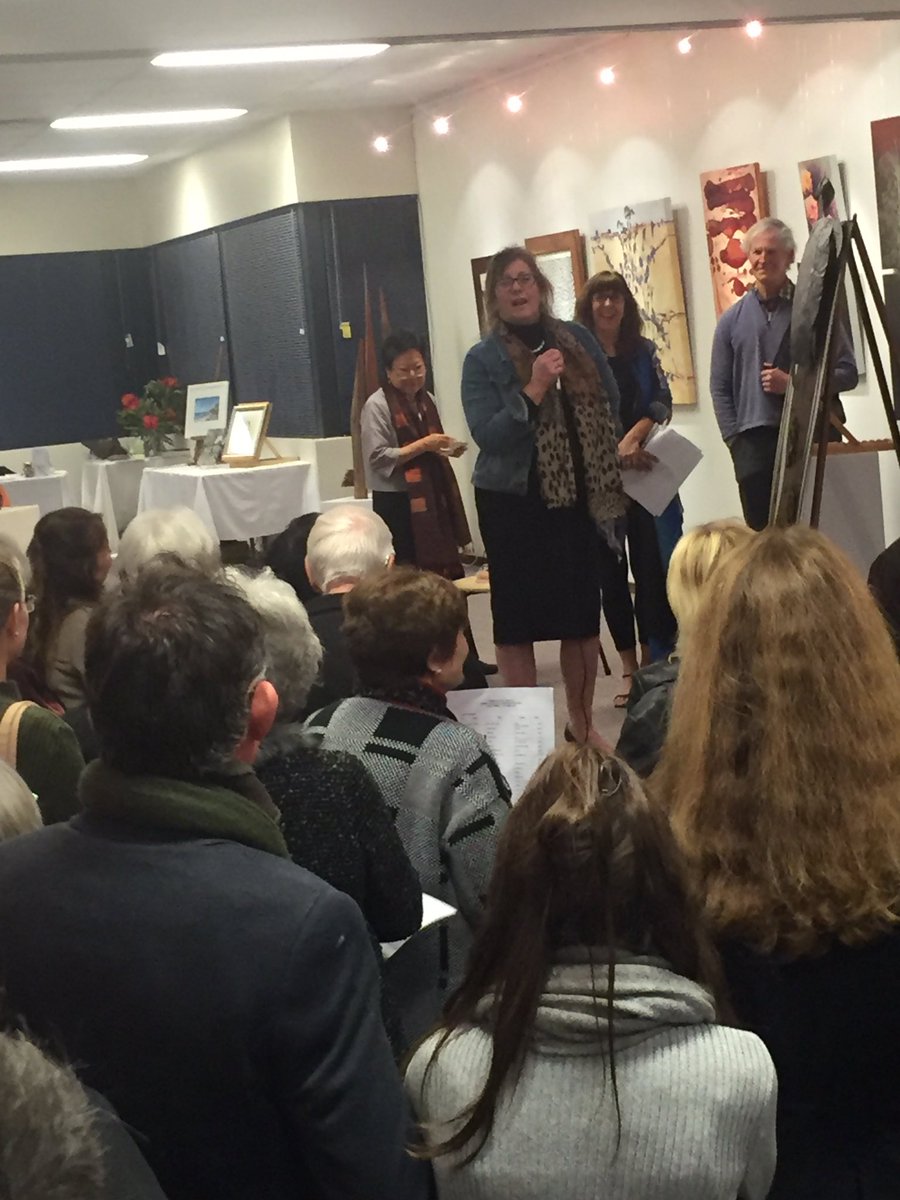 PembertonVC's tweet image. Monica Radomiljac opening the Spring Art Exhibition in Pemberton. #justanotherdayinwa #visitpemberton #tourismwa