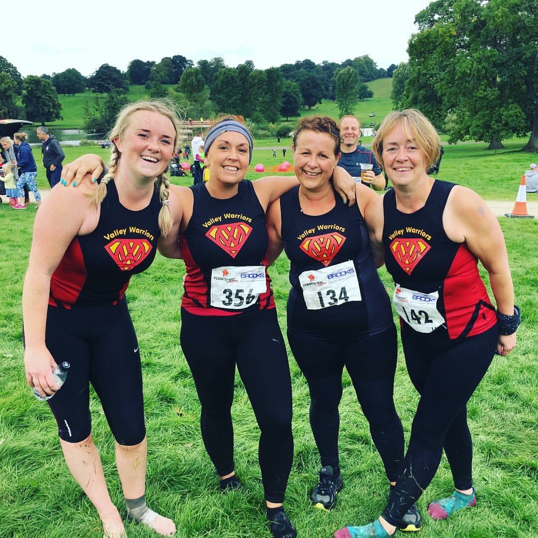 Finished !!!! In 1 hour 54 <a href="/YorkshireWarrio/">Yorkshire Warrior</a> <a href="/CowardJordan/">Jordan Beth Coward</a> Vicky and binnie  #team xx