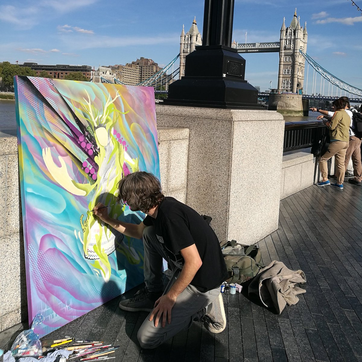 Last weekend of my show <a href="/UNDERDOGARTCO/">UNDERDOGART</a> 6 crucifix lane #LondonBridge #london #art