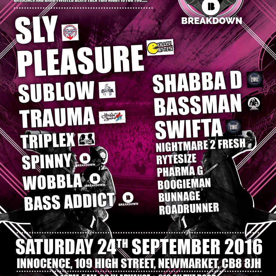Full Line Up!! Tonight - Newmarket!!