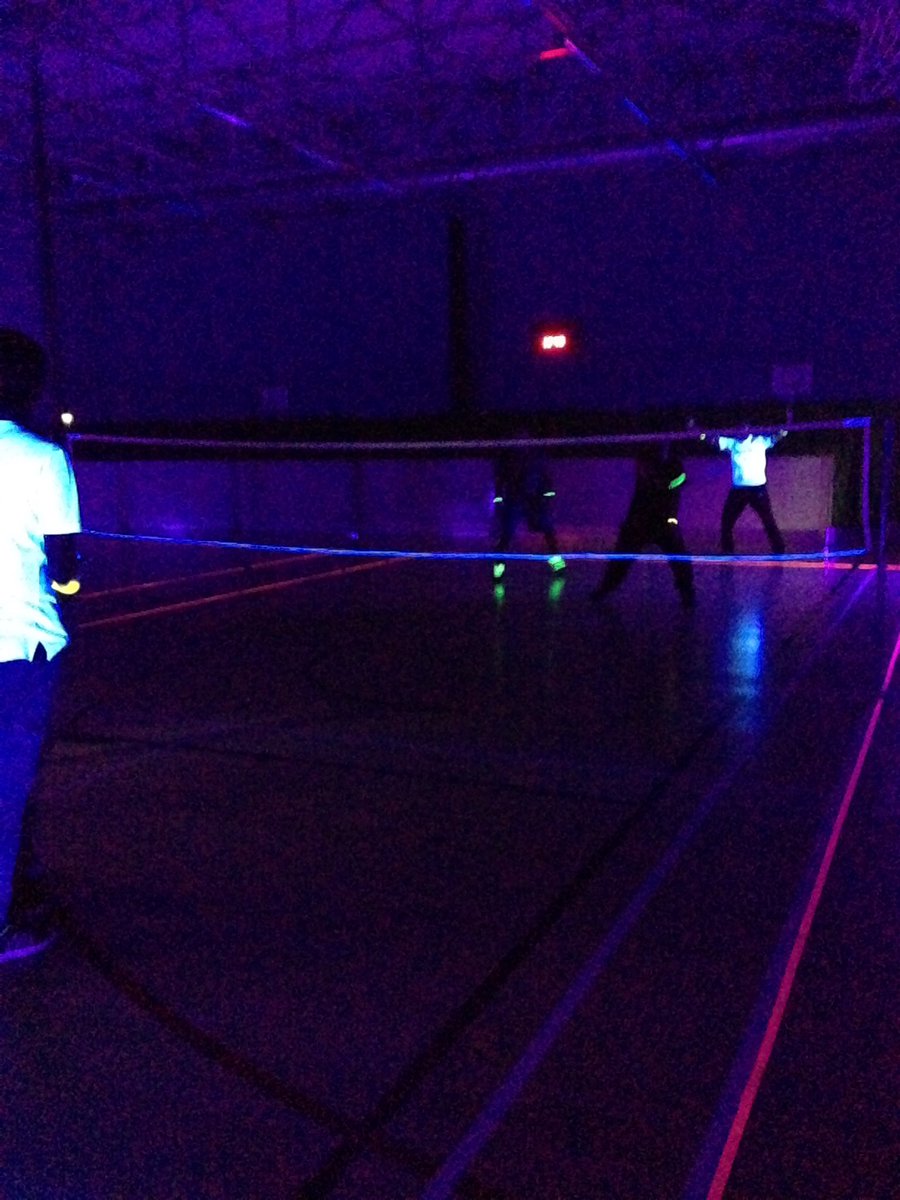 The UV Zone is now OPEN @SugdenSports!!!! #raveminton #uvdodgeball