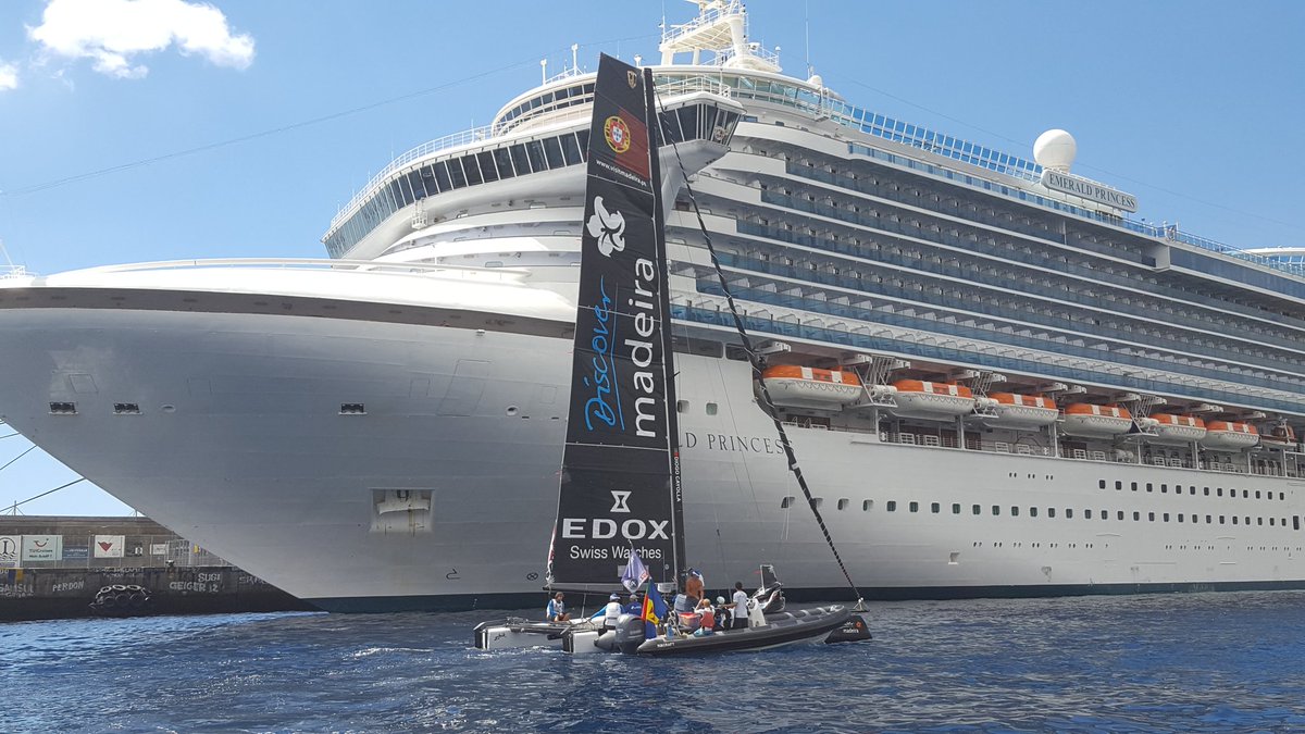 Getting ready for day 3. <a href="/SailPortugal/">SAIL Portugal</a> <a href="/extremesailing/">Extreme Sailing</a> <a href="/madeira_islands/">Madeira Islands</a>