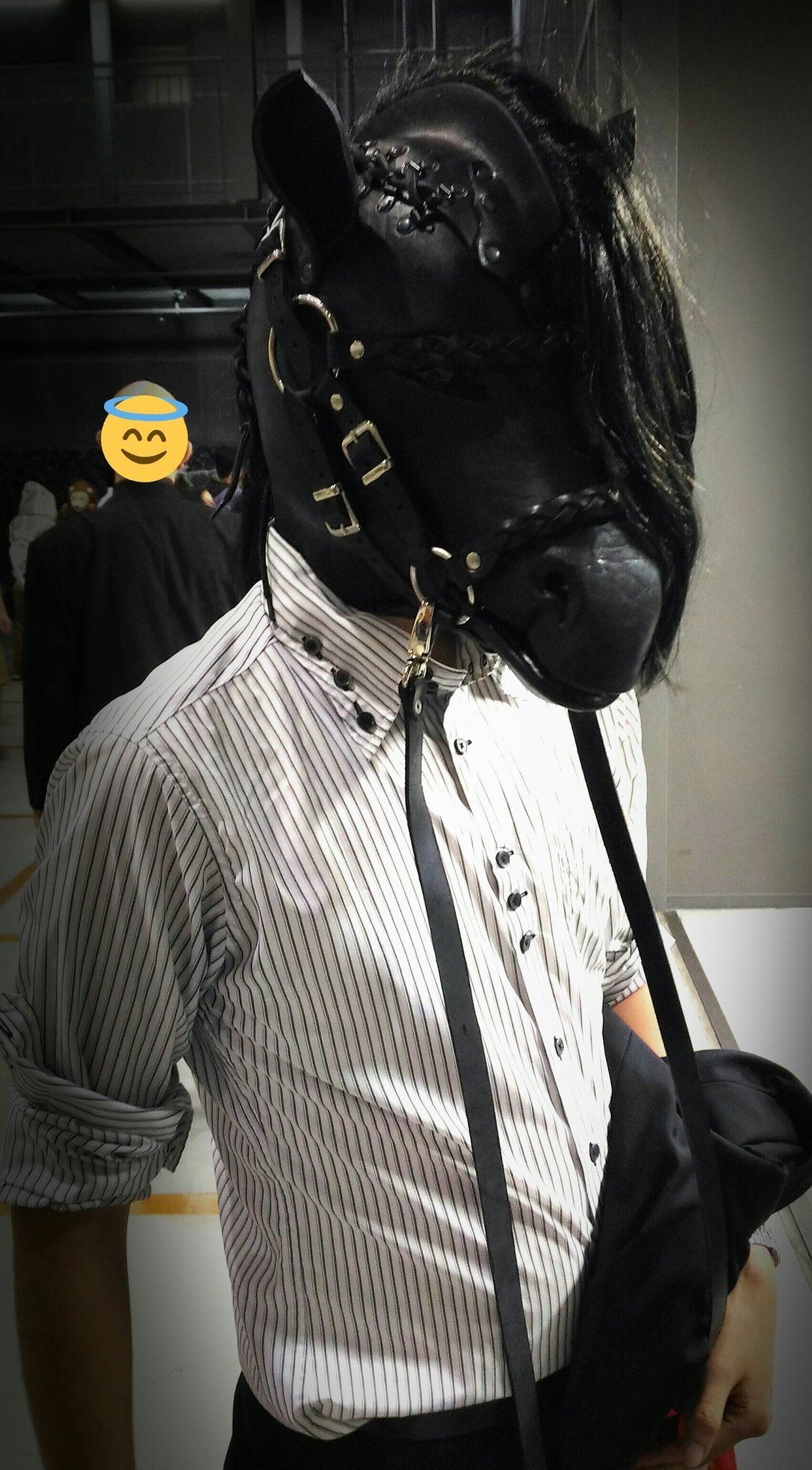 和製パスタ 仮面屋おもてさん だった気がするけど ボブバセットの馬スク被らせていただきありがとうございました かっこいい マスクフェス T Co 6j28y2rlgs Twitter