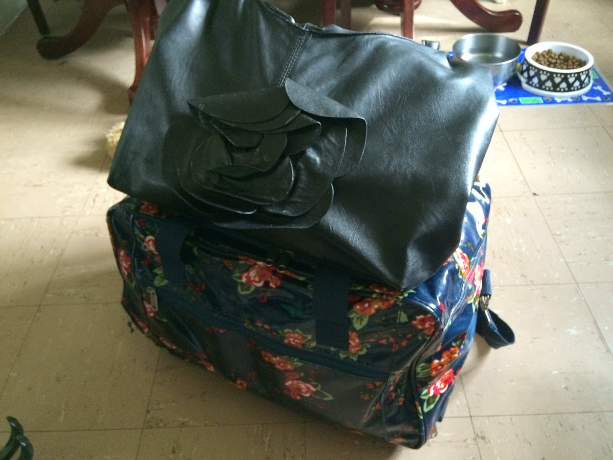 PrincessHanHan's tweet photo. I'm away for ONE night!! I can't pack light! π #packingissues https://t.co/g9woPQr4fn