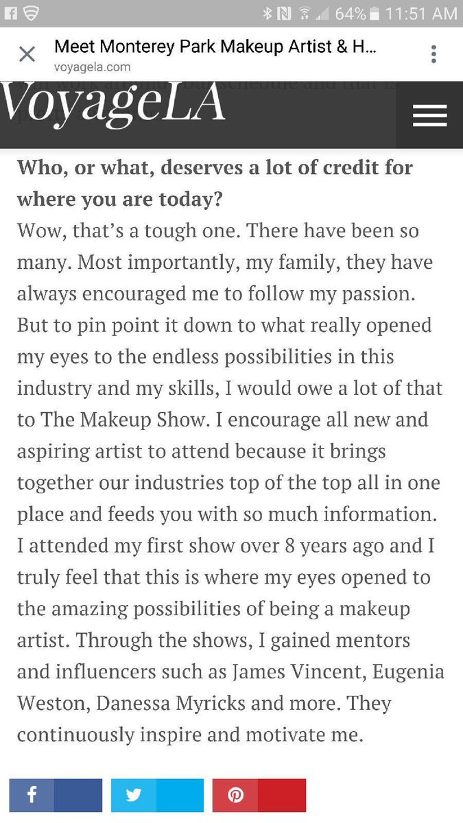 TheMakeupShow's tweet image. Love this amazing article from our @rickiebocanegra about The Makeup Show!