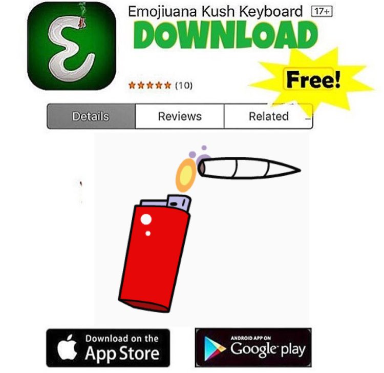 emojiuana's tweet photo. Enjoy Texting In Style 
#kushb #kush #cannabisquotes #leafly #stoner #weed #Shatterday #teamloud #StayPositive #dab https://t.co/UBtOpxSNIz