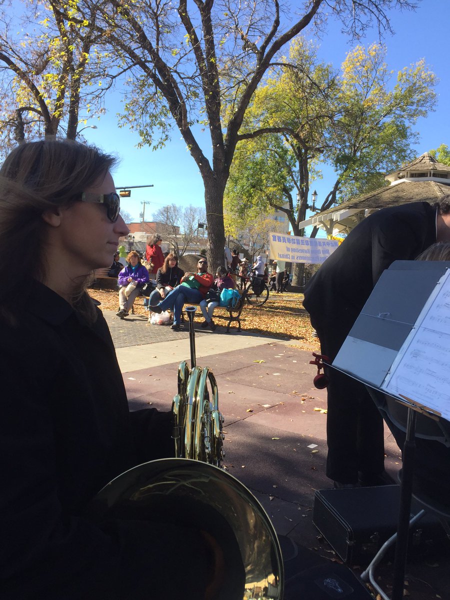 Concert in Gazebo Park, Old Strathcona - happening now! @windsinfonia #yegarts #oldstrath