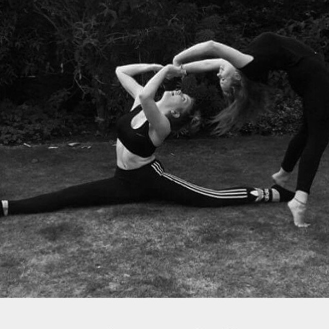 char_h19's tweet photo. We attempted to be 'yoga professionals' nailed it 😂 https://t.co/4kbTqtyZNb