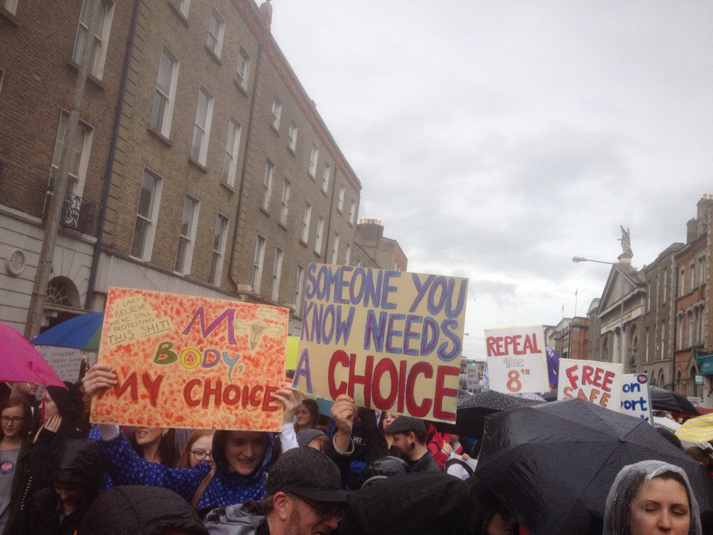 CllrJohnLyons's tweet photo. One of d best, biggest, most colourful, vibrant, militant demos Dublin has seen. #repealthe8th @pb4p @thejournal_ie https://t.co/hJzAOoOAw9