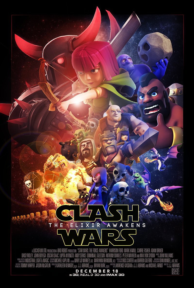 Clash Of Clans On Twitter The Movie Poster Competition Is Over Congratulations To Our Three Winners Thank You To Everyone Who Participated Https T Co Tgpobbb1in