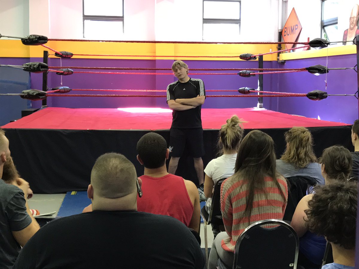 neprowrestling's tweet photo. Couldn't be more proud to have @RealKingRegal here, talking to and teaching our students. https://t.co/XwnQxlsXEk