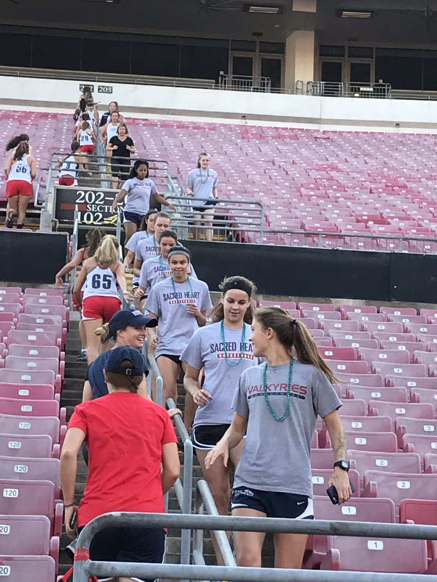 sha_sports's tweet photo. Team Josh step running Papa Johns Stadium. Proud of SHA teams and coaches #3000steps #hardwork pays off https://t.co/6aSITzj4nR