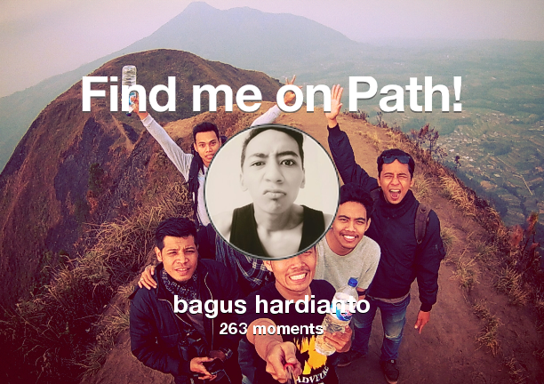 Bagus_III's tweet photo. Find me on #Path now! Go to https://t.co/xsOZSDsZri https://t.co/binCFSCYWT