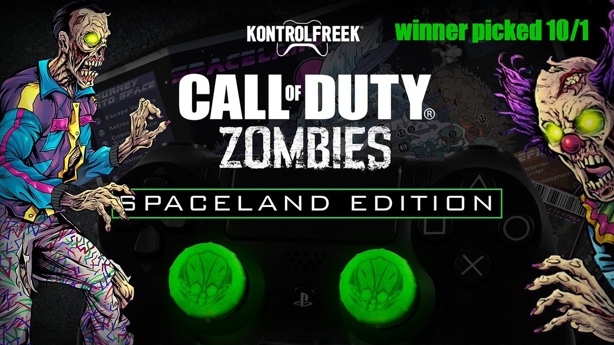 Laggin24x's tweet photo. RT &amp; Follow myself &amp; @KontrolFreek for a chance to win Spaceland Zombie edition grips! (PS4) Leave a reply. Winner picked 10/1. Good Luck! https://t.co/3Wt1IWlrto