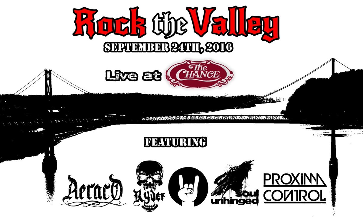 ProximaControl's tweet image. TONIGHT at the @TheChanceComplx - we hit the stage at 6:30