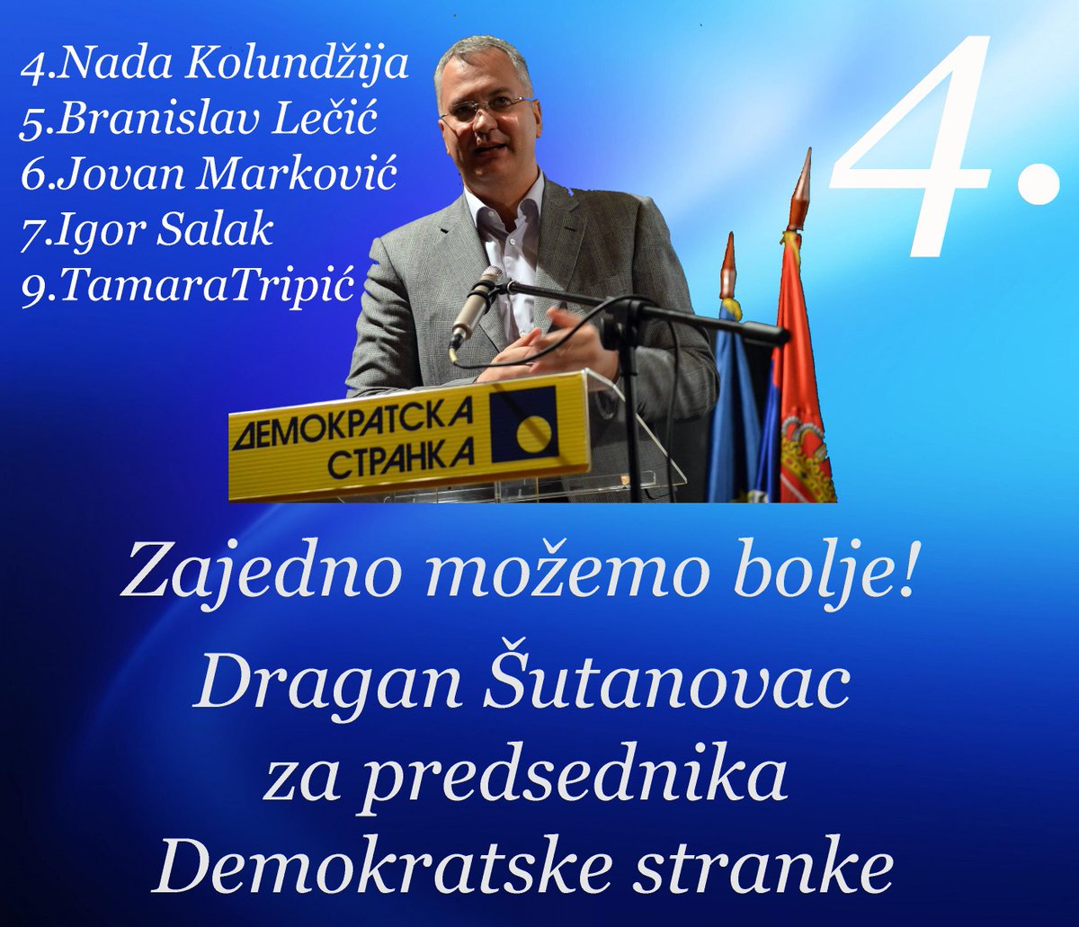 Soldier_Off's tweet photo. SADA @demokrate izaberite najbolje! @SutanovacDragan #Predsednik @TamaraTripic @igor_salak @LecicBranislav #NadaKolundzija #JovanMarkovic https://t.co/S3q1hcJD0W