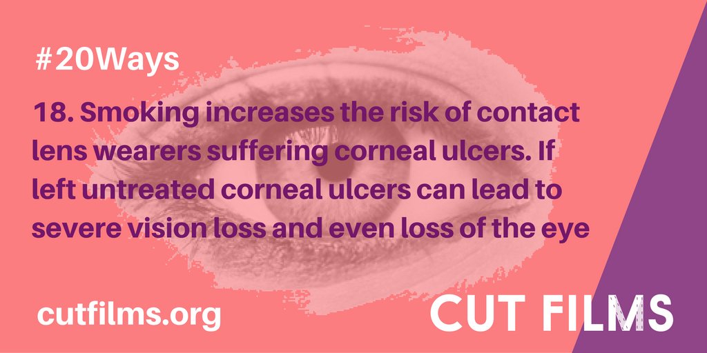 HarrowCutFilms's tweet image. The 18th way that #smoking affects your eye health @myvisionmatters #20Ways