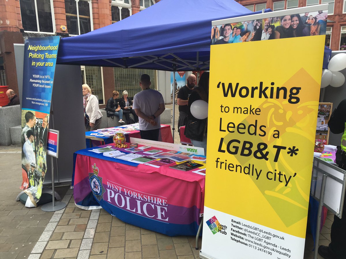 AsdaPride's tweet photo. We were in Leeds City centre today with @LeedsCC_LGBT @LeedsBiGroup @WYP_LGBT @barnardos for @BiVisibilityDay #bivis #asdapride #stayvisible https://t.co/q9FCiH3IsX