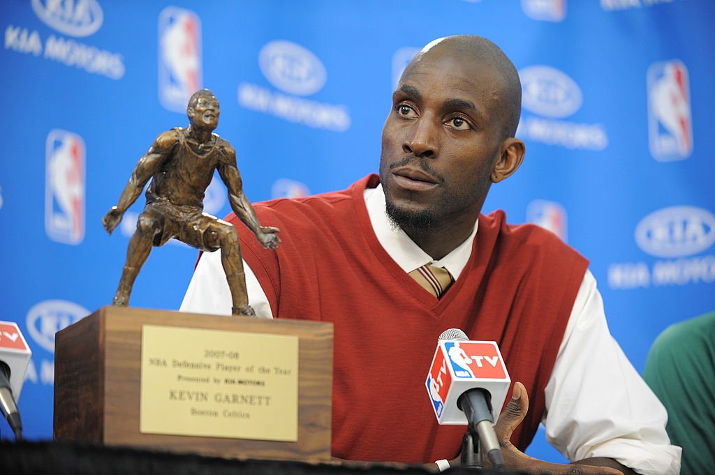 The Nba Defensive Player Of The Year Kevin Garnett Of The