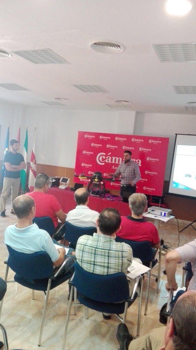 ParradoMJ's tweet photo. Esta mañana en jornada sobre #drones en  feria multisectorial #AndujarESP con @ENERDRONE @aytoandujar @CamaraAndujar https://t.co/zZY9Pm9rNG