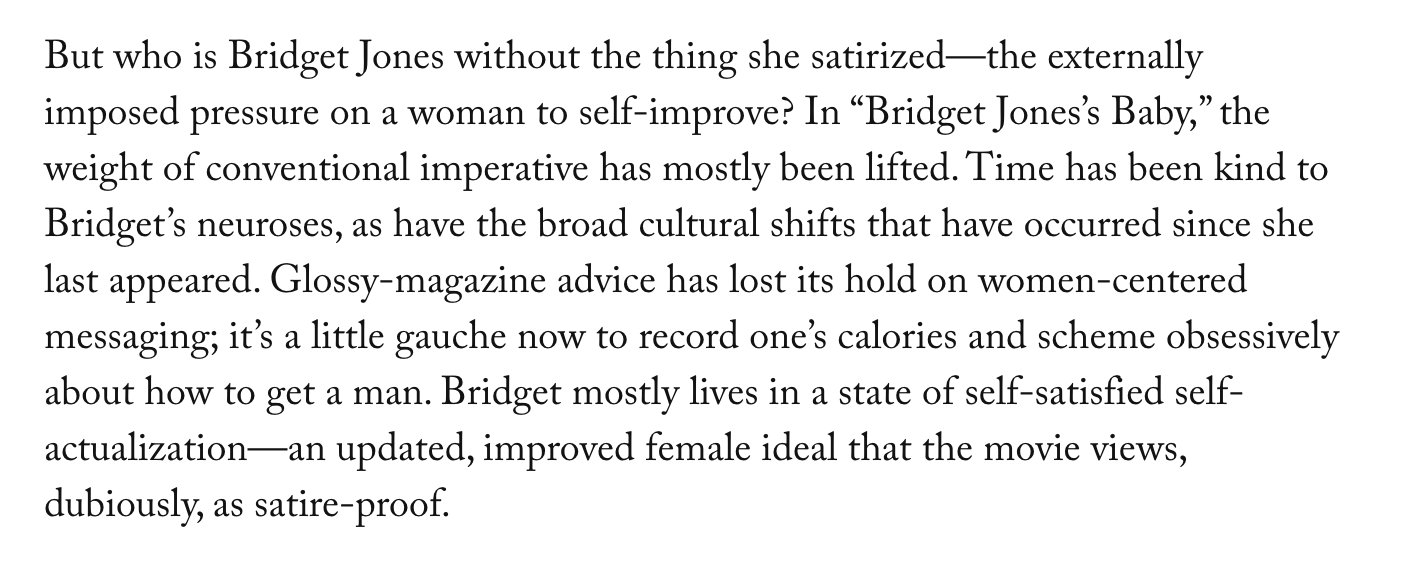 Bridget Jones Abandons Irony