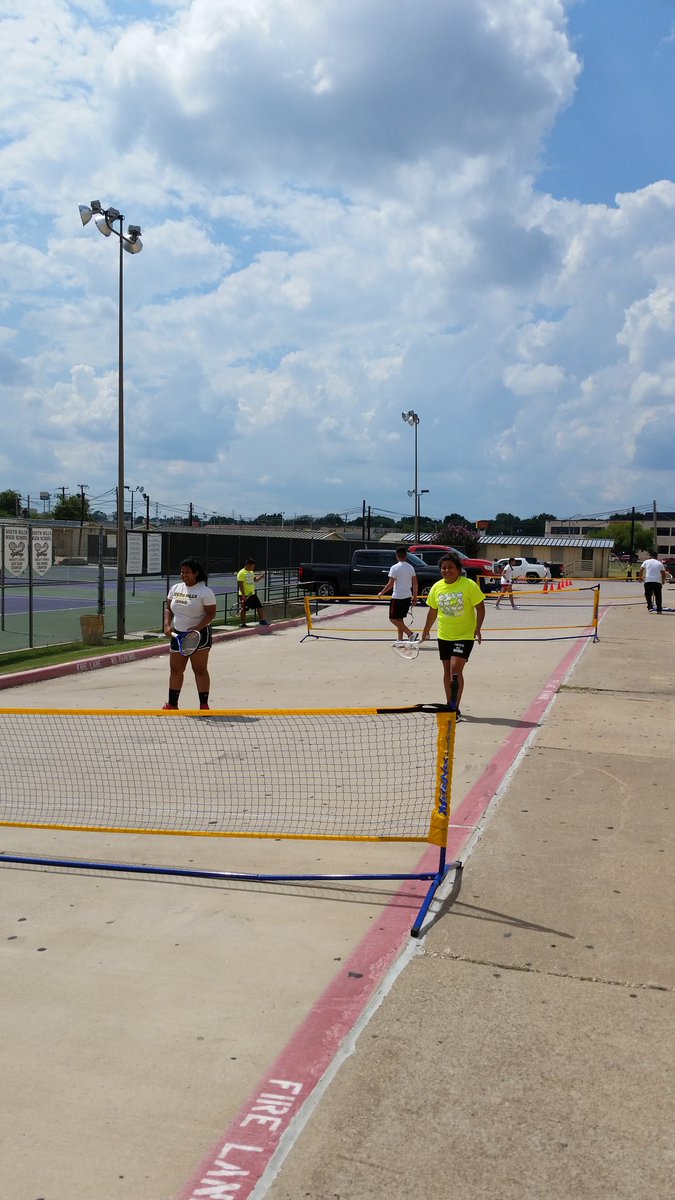 I can see our new courts, if only they were finished