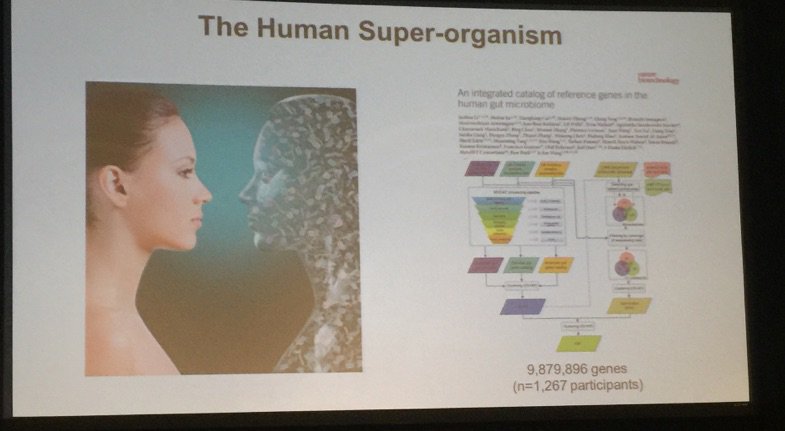 Another reminder humans are super organisms with more bacterial DNA than 'our own' #LASAACI2016