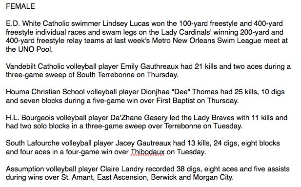 courierchris's tweet photo. Voting for Barker Honda Male and Female Athletes of the Week will start at noon today. Check out the nominees. https://t.co/dJ4VwZdOWA https://t.co/wUk2QBPzi6