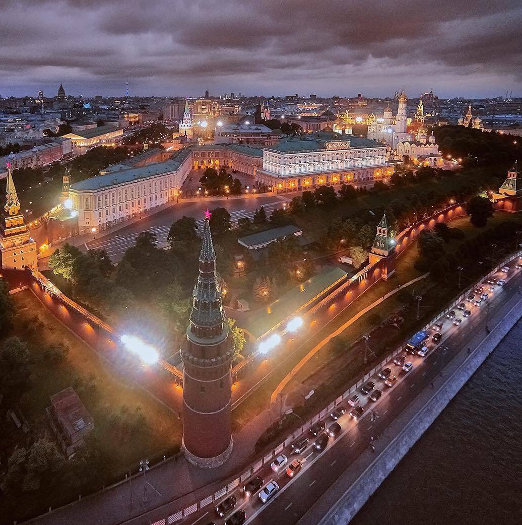 Московский Кремль с высоты птичьего полета