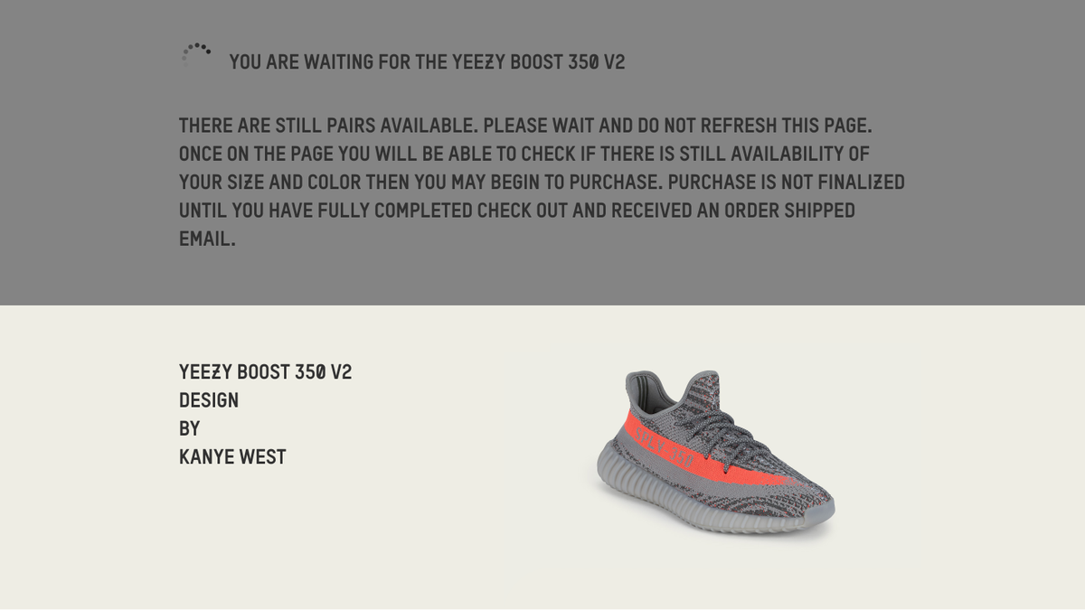 adidas yeezy waiting list