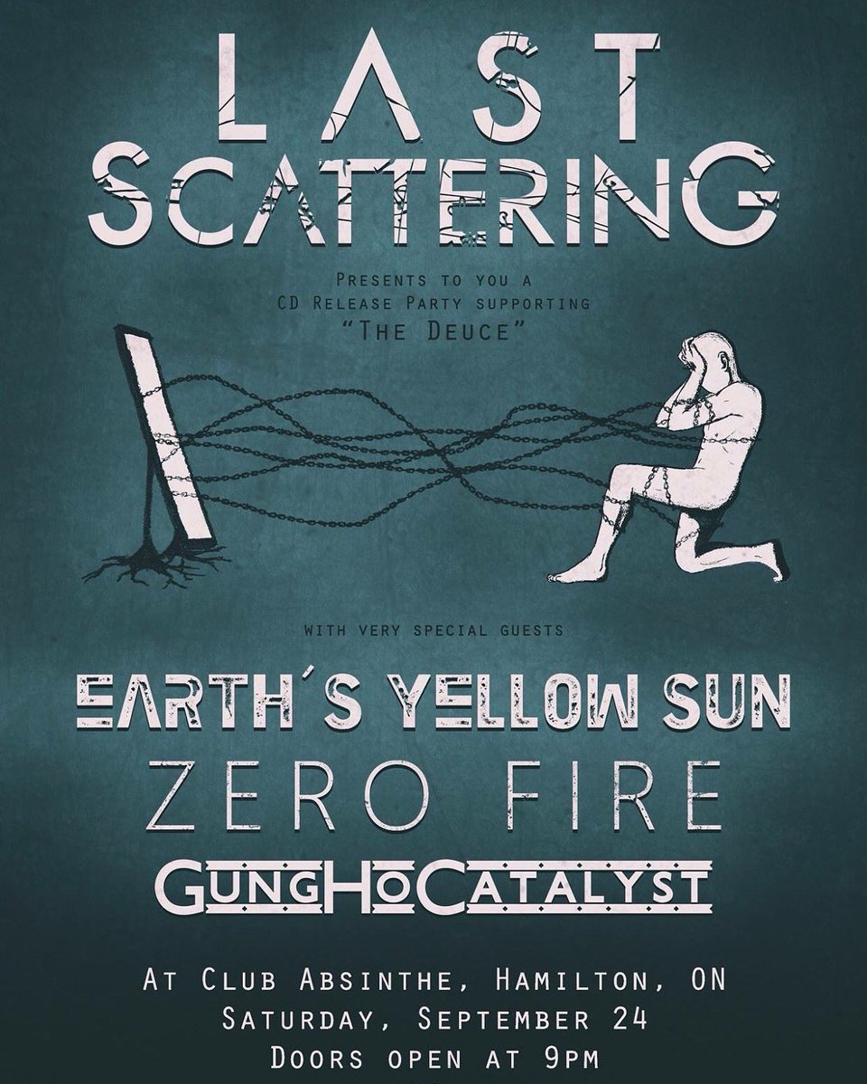 TONIGHT! We're finally dropping The Deuce at @ClubAbsinthe. Doors 9pm, $10 cover. Let's have a good time #hamont