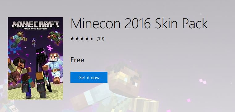 Slip on some MINECON skins!