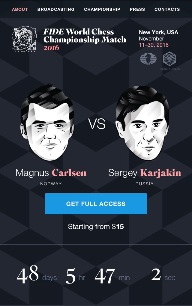 AB02017_Joker's tweet image. 48 days to go #FIDEWorldChess