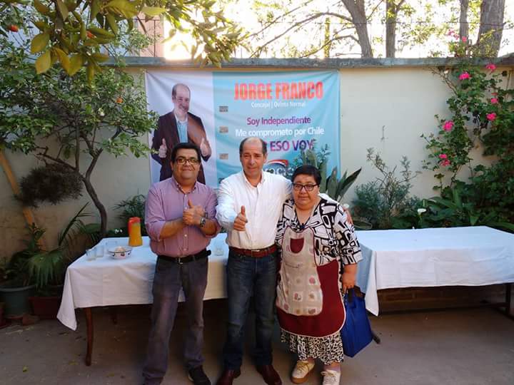 MOCICHCHILE's tweet photo. Nuestro candidato a Concejal @Jorgefrancor xla comuna de Quinta Normal en su lanzamiento de campaña @SenadorGuillier https://t.co/bspyvVNCfu