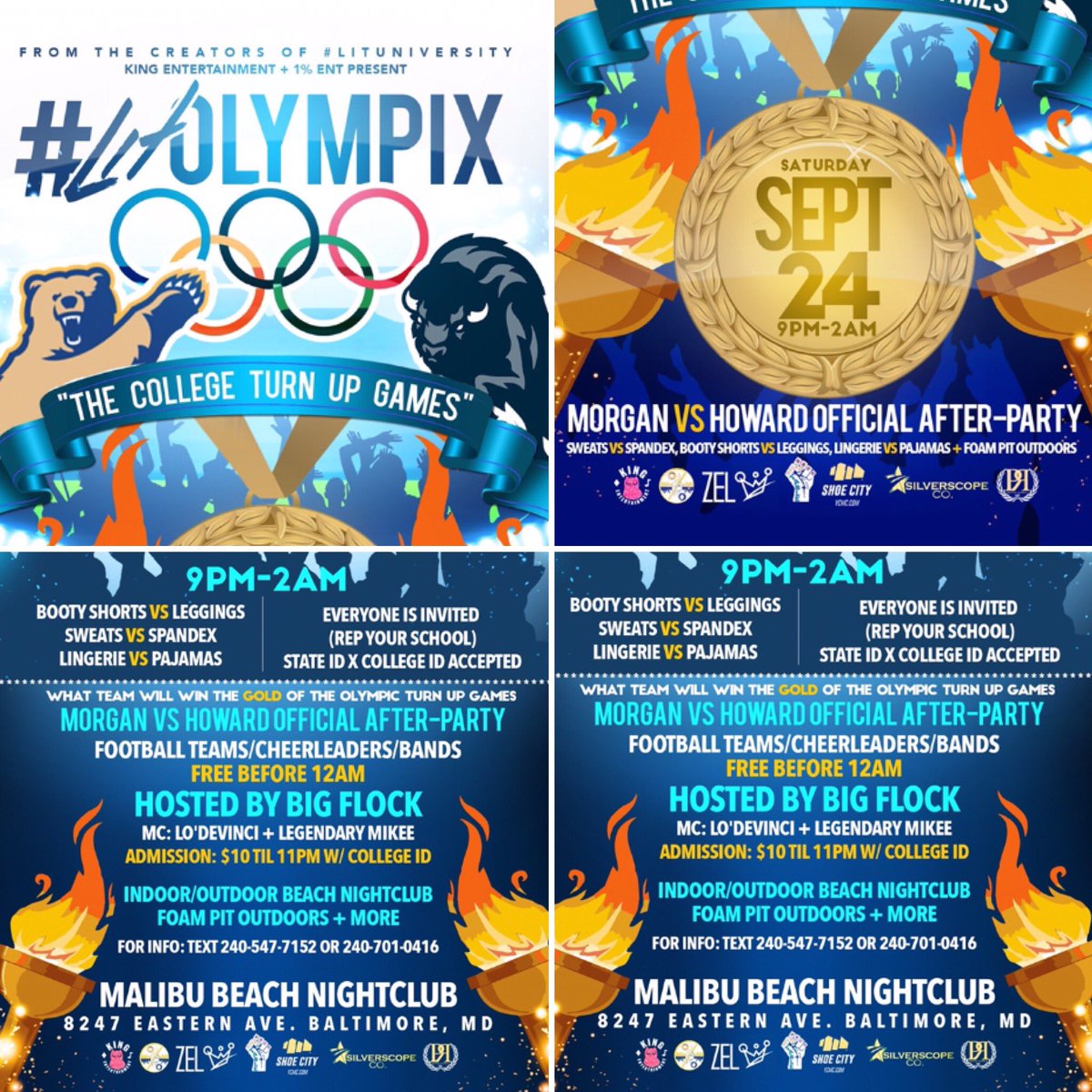 ThePressurizer_'s tweet photo. TONIGHT!! 🍻🔊
#LitOlympix🔥🏅🔥
#MorganVsHoward Official After-Party🎈
State ID☑️ | College ID☑️
EVERYONE is invited‼️
$10 B4 11PM 👌🏾 https://t.co/s6GgjOESMi