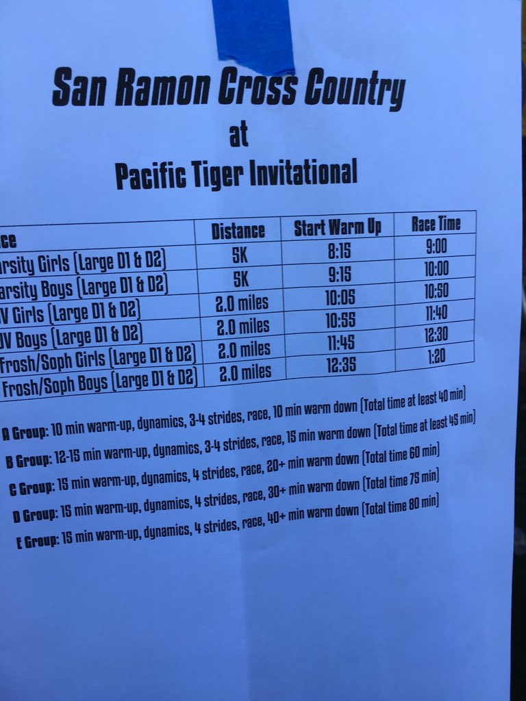 srvhstrack's tweet photo. Schedule for Pacific Tiger Meet https://t.co/f3q93RJGRW
