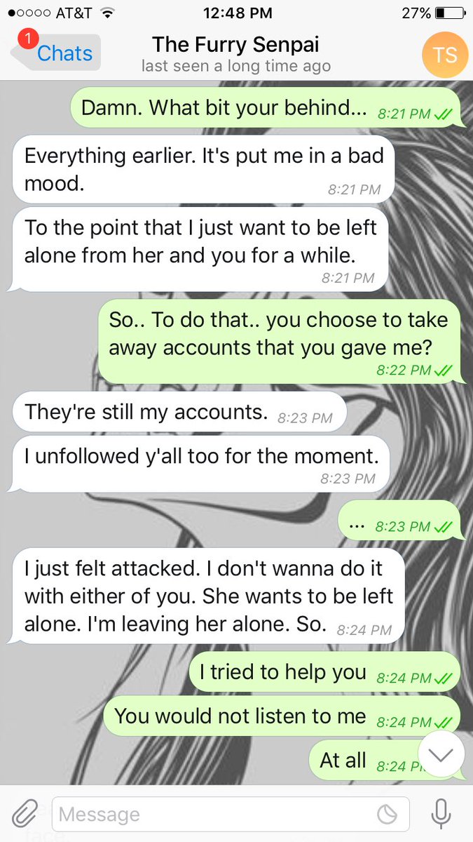 SmokingHotEnya's tweet image. Hello. Here is exactly what went down :) 

*To be clear, he took the account away from me, and proceeded to make the account dead.*