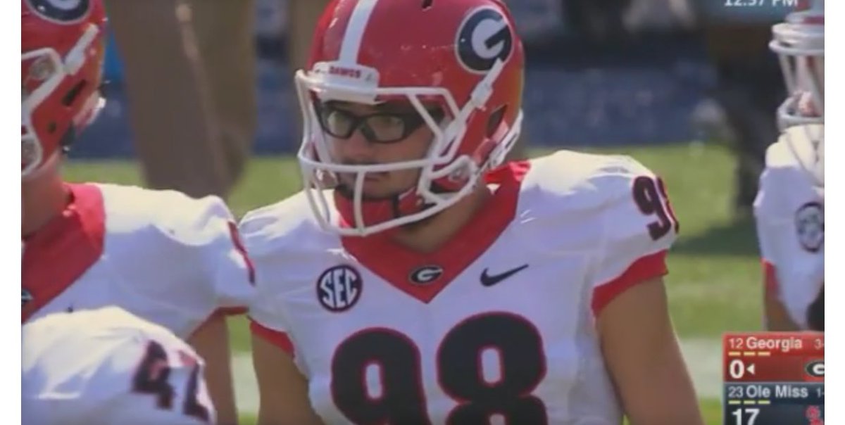 Darren Rovell On Twitter Georgia Kicker Rodrigo Blankenship S Glasses Best Kicker Glasses Since Harvard S Andrew Flesher 2014