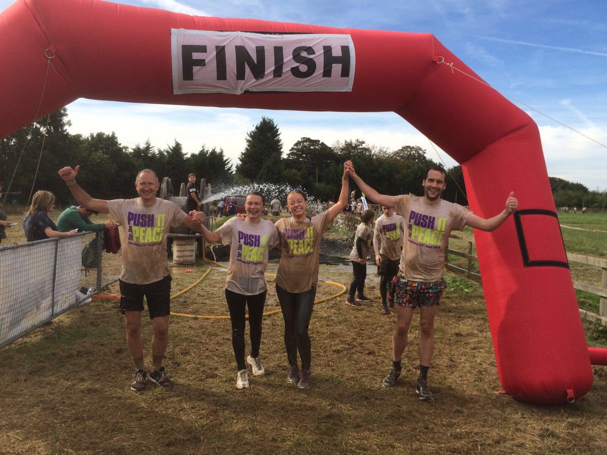 Before &amp; after! Great day supporting <a href="/peacehospice/">Peace Hospice Care</a> in their #pushitforthepeace OCR.