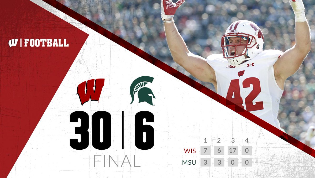 BadgerFootball's tweet photo. ON, WISCONSIN! https://t.co/bli1QLES7N