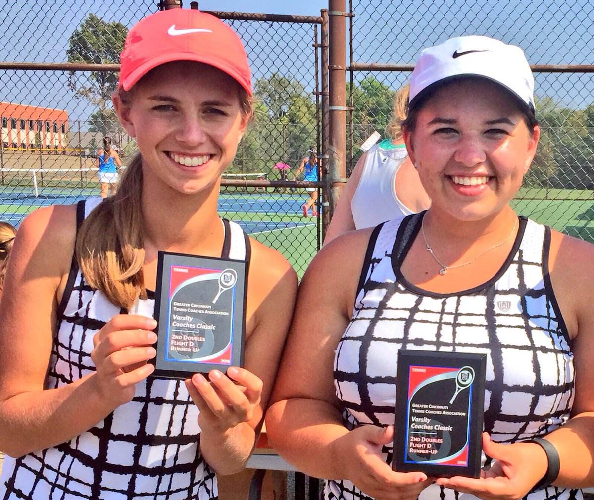 ladycanetennis's tweet photo. 2nd Doubles Runners-up: Emily Davis &amp; Kalista Adkins #GCTCA #canepride https://t.co/WYppvl08N9
