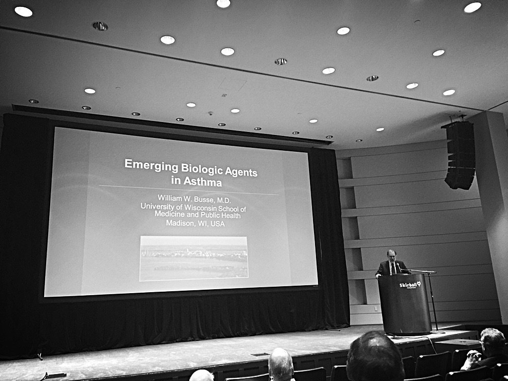 William Busse discussing emerging biologics in asthma #LASAACI2016