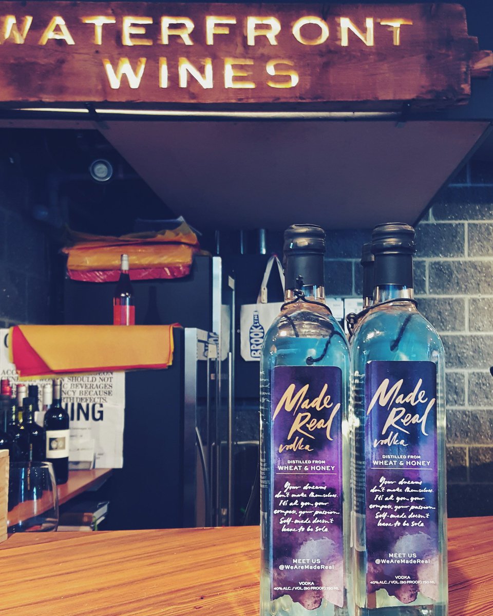 AcmeWines's tweet photo. #MadeReal #Vodka is #tasting with us today! Stop by from 4-6 to try this great #local #spirit! #drinklocal #brooklynheights #localdistilling https://t.co/EPJmwJh1HK