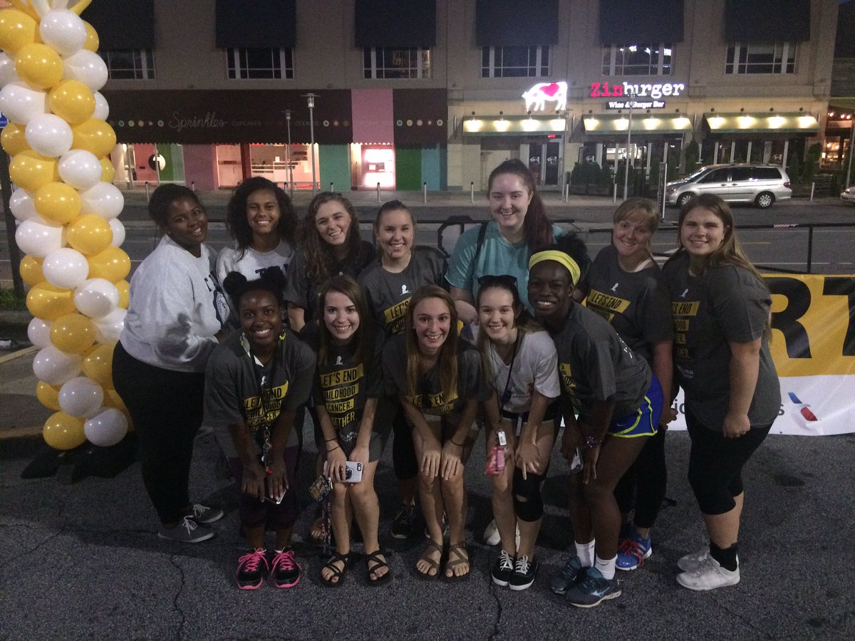 Who cares that it was 5am because we couldn't be more proud to work with such an amazing organization💛💙💛 #stjudewalk