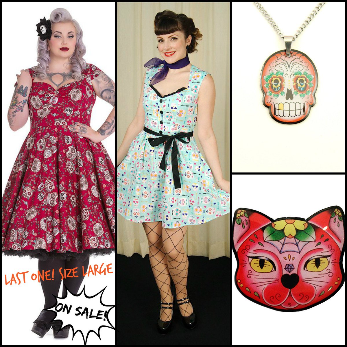 cats_like_us's tweet photo. #diadelosmuertos is also right around the corner! We love #sugarskulls and #postada inspired imagery! https://t.co/yZUR7Xe05R #skulls #retro https://t.co/kLd4nmT7PY