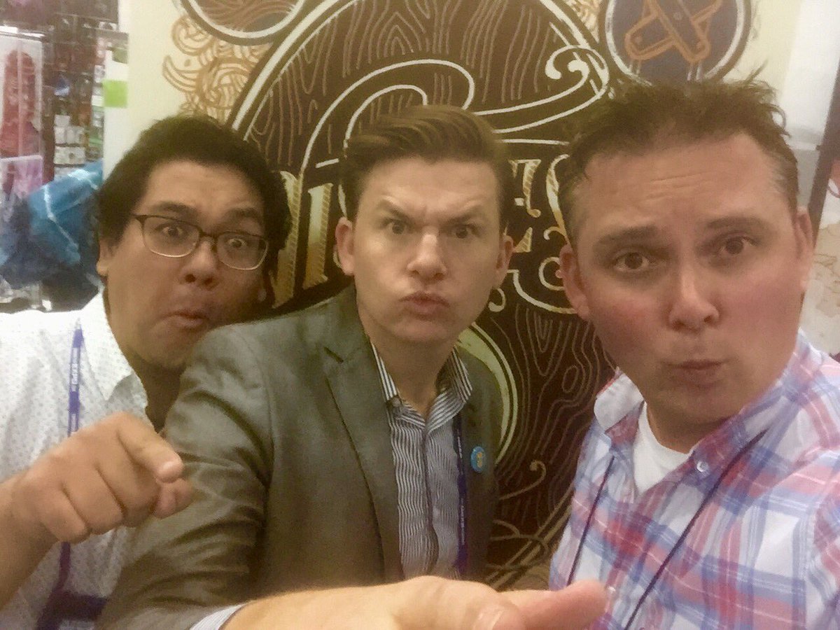 GeekNerdNet's tweet image. Just finished interviewing @illustratednick &amp;amp; @ShoUehara_1 about #Wishless, at the @EdmontonExpo. #BlueSteel
