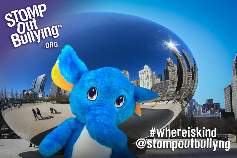 RossEllisNYC's tweet photo. Where is KIND (The STOMP Out Bullying™ Ambassador) today? 
Spread positive messages by RT images of KIND w/ #WHEREISKIND! https://t.co/jmE8EJeUvE