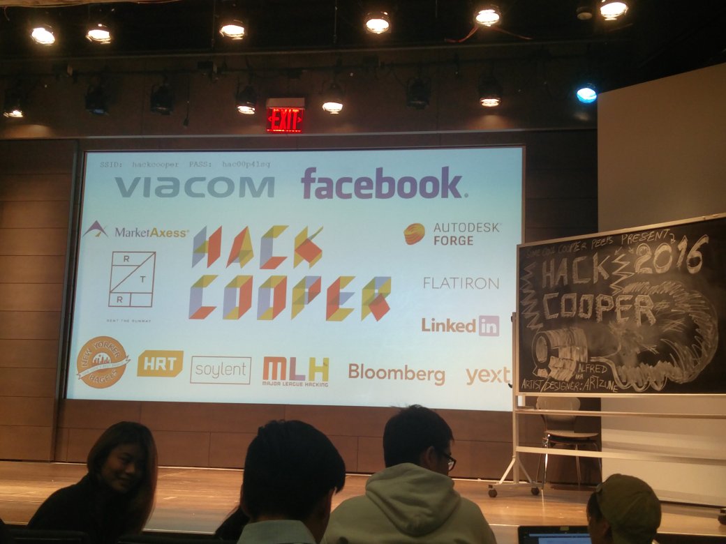 Lisa03755's tweet image. RT @getmykhan: #hackcooper @MLHacks 

#HackCooper2016 #CooperUnion