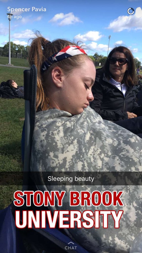 AbWard's tweet photo. Note to self don't fall asleep at the team tailgate...😂 s/o to @PeytonFancher @spencerpavia and the rest of the team https://t.co/FpFPwePu3B